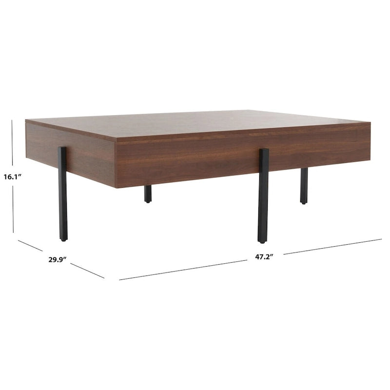 SAFAVIEH Tawnee Coffee Table - 47 W x 30 D x 16 H - 47Wx30Dx16H