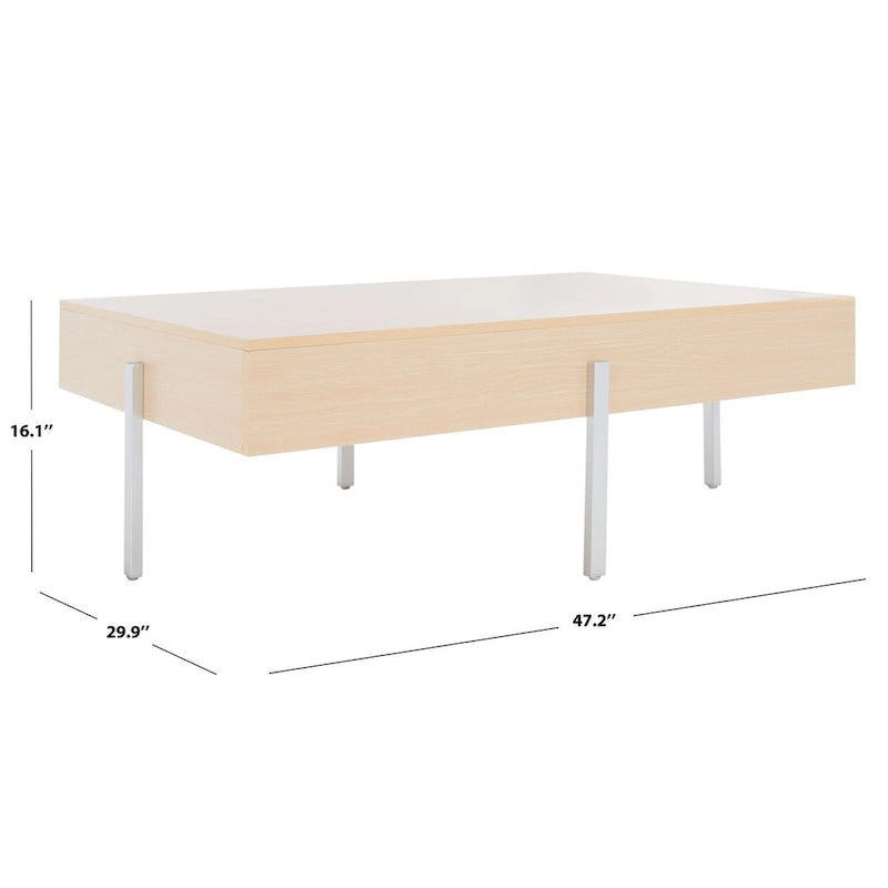 SAFAVIEH Tawnee Coffee Table - 47 W x 30 D x 16 H - 47Wx30Dx16H
