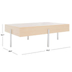 SAFAVIEH Tawnee Coffee Table - 47 W x 30 D x 16 H - 47Wx30Dx16H