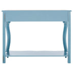 SAFAVIEH Otelia Dark Brown Wood Console Table. - 43Wx15Dx32H