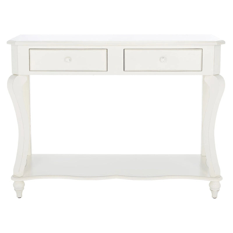 SAFAVIEH Otelia Dark Brown Wood Console Table. - 43Wx15Dx32H