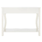 SAFAVIEH Otelia Dark Brown Wood Console Table. - 43Wx15Dx32H