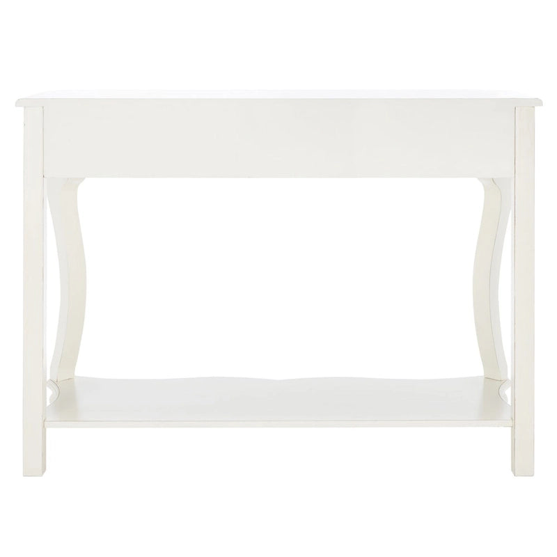 SAFAVIEH Otelia Dark Brown Wood Console Table. - 43Wx15Dx32H