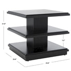 SAFAVIEH Ava 2-Shelf Accent Table - 24 L x 24 D x 21 H - 24Wx24Dx21H