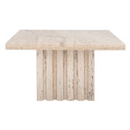SAFAVIEH Couture Izzat Square Marble Accent Table - 21 In W x 21 In D x 12 In H - 21Wx21Dx12H