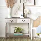 SAFAVIEH Justina 2-Drawer Console Table - 35.5 W x 13 L x 29.5 H - 36Wx13Dx30H