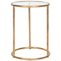 SAFAVIEH Treasures Sonya Gold/ Mirror Top Accent Table - 15 x 15 x 19.7 - 15Wx15Dx20H