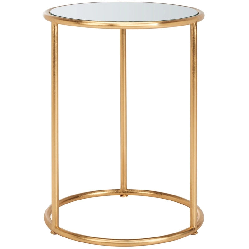 SAFAVIEH Treasures Sonya Gold/ Mirror Top Accent Table - 15 x 15 x 19.7 - 15Wx15Dx20H