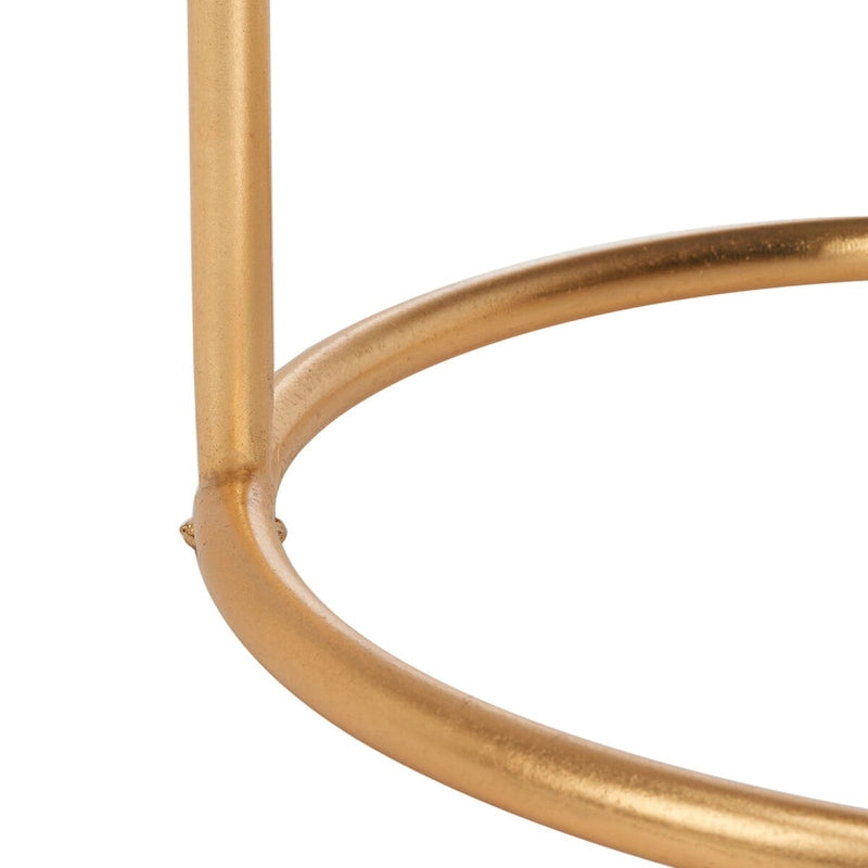 SAFAVIEH Treasures Sonya Gold/ Mirror Top Accent Table - 15 x 15 x 19.7 - 15Wx15Dx20H