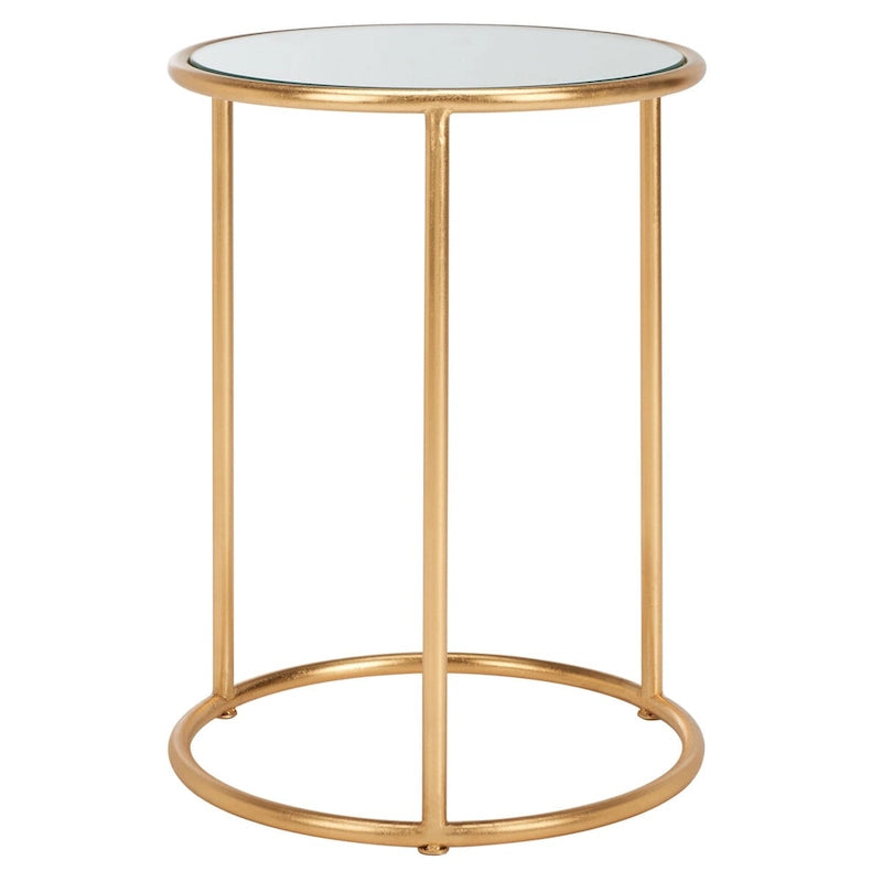 SAFAVIEH Treasures Sonya Gold/ Mirror Top Accent Table - 15 x 15 x 19.7 - 15Wx15Dx20H