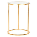 SAFAVIEH Treasures Sonya Gold/ Mirror Top Accent Table - 15 x 15 x 19.7 - 15Wx15Dx20H