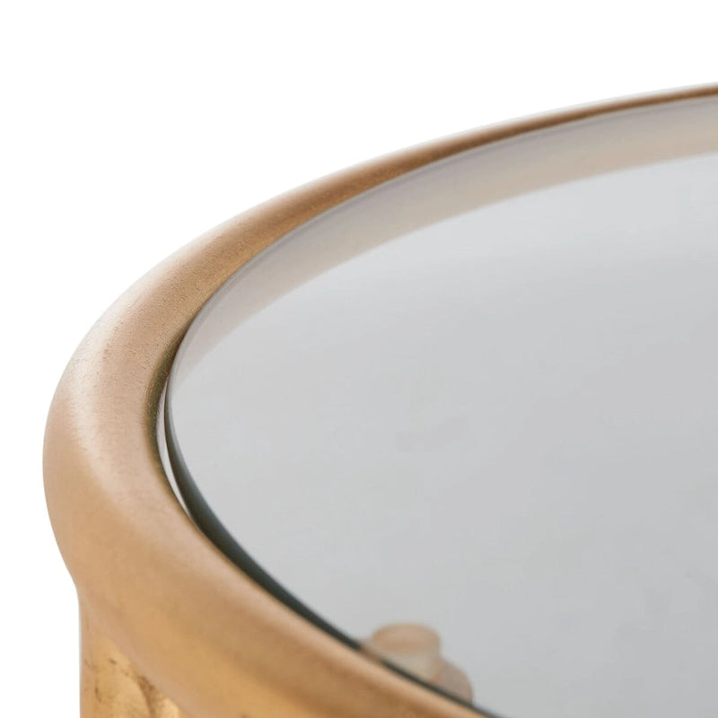 SAFAVIEH Treasures Sonya Gold/ Mirror Top Accent Table - 15 x 15 x 19.7 - 15Wx15Dx20H