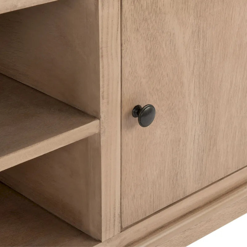 SAFAVIEH Tess 2-Door 1-Shelf TV Media Stand - 47.3 W x 15.8 L x 20 H - 47Wx16Dx20H