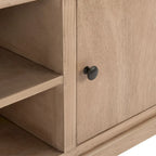 SAFAVIEH Tess 2-Door 1-Shelf TV Media Stand - 47.3 W x 15.8 L x 20 H - 47Wx16Dx20H