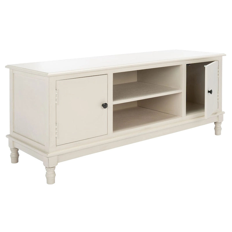 SAFAVIEH Tess 2-Door 1-Shelf TV Media Stand - 47.3 W x 15.8 L x 20 H - 47Wx16Dx20H