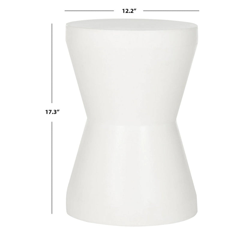 SAFAVIEH Cheul Concrete Indoor/ Outdoor Accent Table - 12.2 x 12.2 x 17.3 - 12Wx12Dx17H