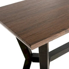 SAFAVIEH Lynda Brown/ Black Console Table - 39.4 x 13.7 x 31.4 - 39Wx14Dx31H