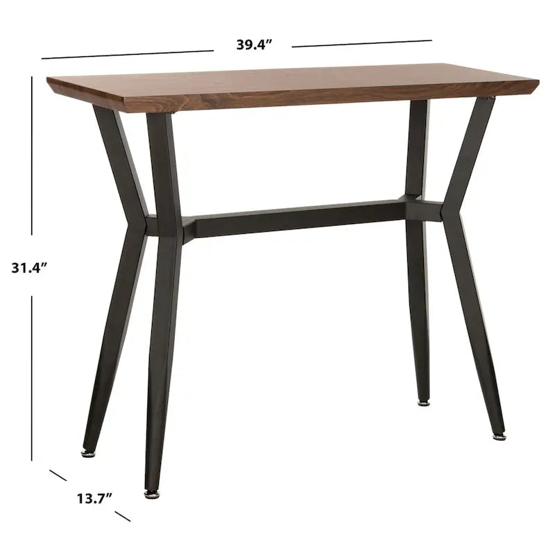SAFAVIEH Lynda Brown/ Black Console Table - 39.4 x 13.7 x 31.4 - 39Wx14Dx31H