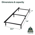 Priage by Zinus Compack 6-Leg Twin-Size Bed Frame