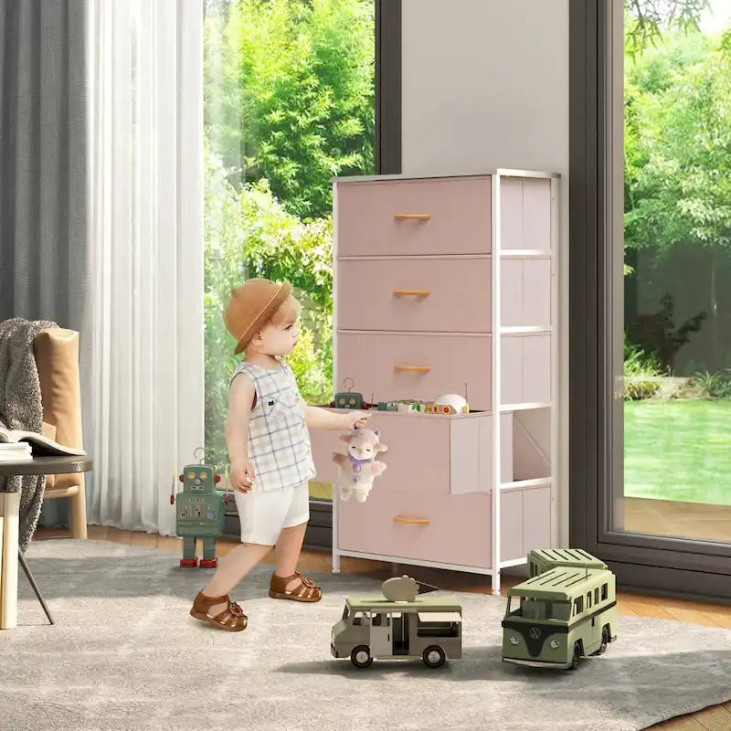 VredHom Vertical 5 Drawers Storage Tower