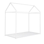 House Bed Frame Twin Size , Kids Bed Frame Metal Platform Bed Floor Bed for Kids Boys Girls No Box Spring Needed