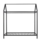House Bed Frame Twin Size , Kids Bed Frame Metal Platform Bed Floor Bed for Kids Boys Girls No Box Spring Needed