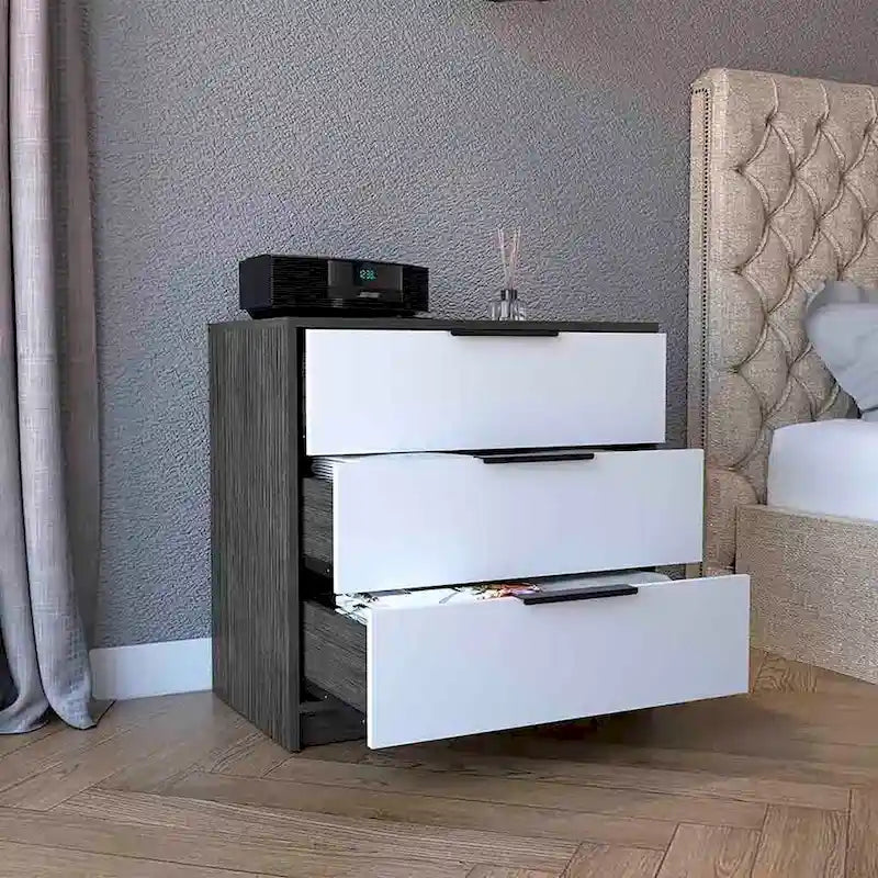 Kaia 3 Drawers Dresser, Superior Top