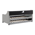 Daybed with Trundle Upholstered Tufted Sofa Bed,full Size