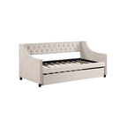 Daybed with Trundle Upholstered Tufted Sofa Bed,full Size