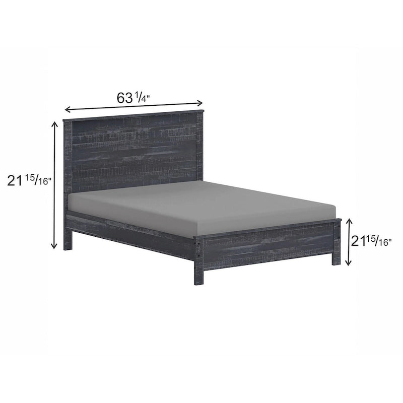 Yes4wood Albany Twin Bed Frame with Headboard, Solid Wood