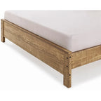 Yes4wood Albany Twin Bed Frame with Headboard, Solid Wood