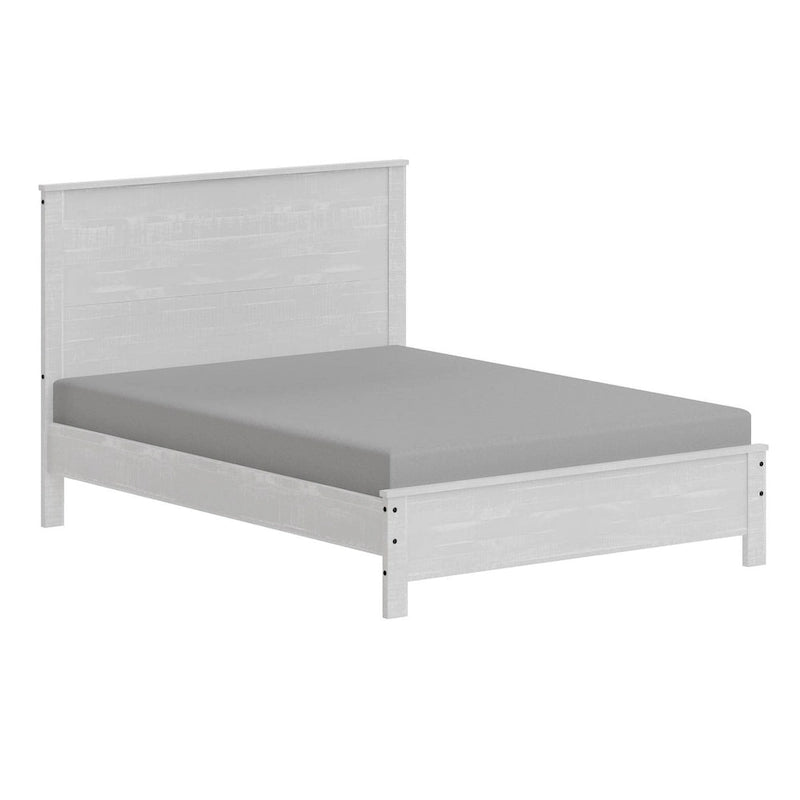 Yes4wood Albany Twin Bed Frame with Headboard, Solid Wood