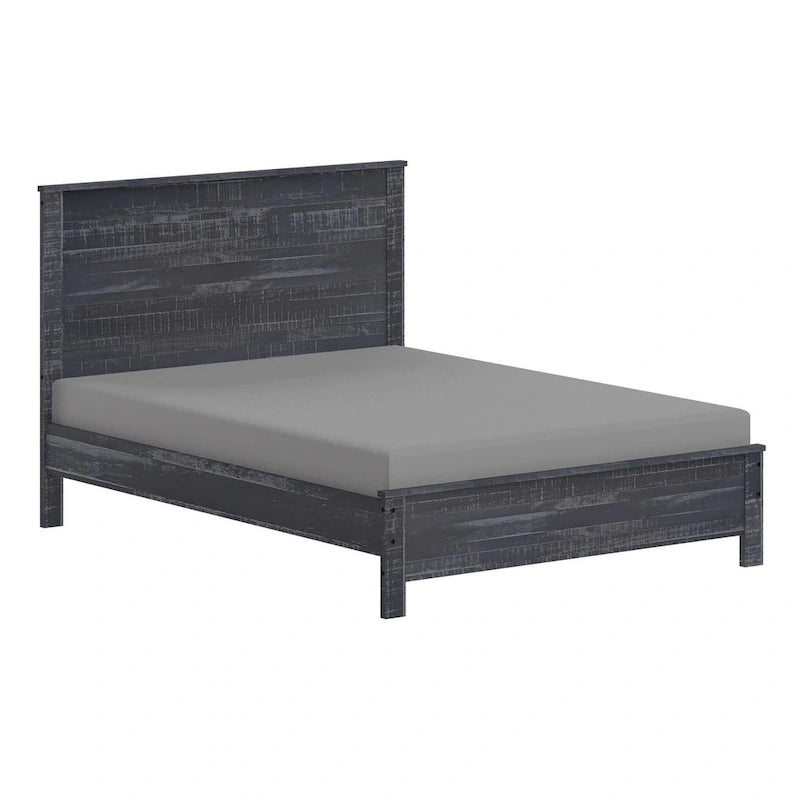 Yes4wood Albany Twin Bed Frame with Headboard, Solid Wood