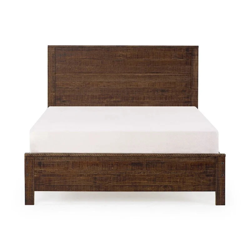 Yes4wood Albany Twin Bed Frame with Headboard, Solid Wood