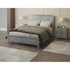 Yes4wood Albany Twin Bed Frame with Headboard, Solid Wood