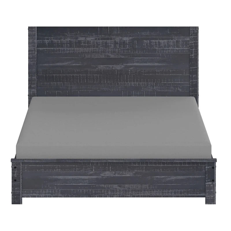 Yes4wood Albany Twin Bed Frame with Headboard, Solid Wood