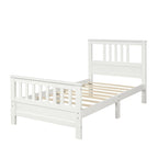 Wood Platform Bed with Headboard & Footboard, No Box Spring Needed