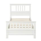 Wood Platform Bed with Headboard & Footboard, No Box Spring Needed