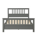 Wood Platform Bed with Headboard & Footboard, No Box Spring Needed