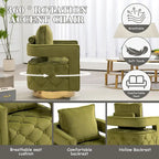Fabric pull buckle living room rotating leisure chair, reception and negotiation chair
