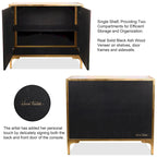 Secret Garden Floral Reverse Printed Beveled Art Glass Cabinet Console Table and Mirror Set