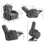 Recliner Chair for Living Room with Side Pocket