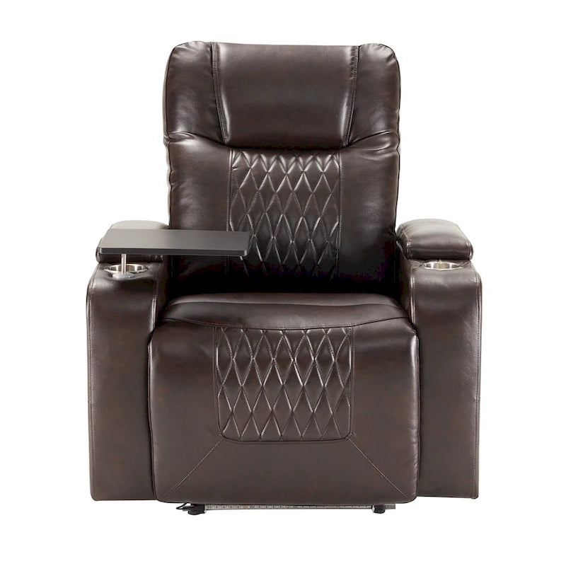 Power Motion Recliner with 2 Convenient Cup Holders