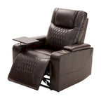 Power Motion Recliner with 2 Convenient Cup Holders