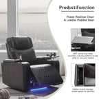 Power Motion Recliner with 2 Convenient Cup Holders