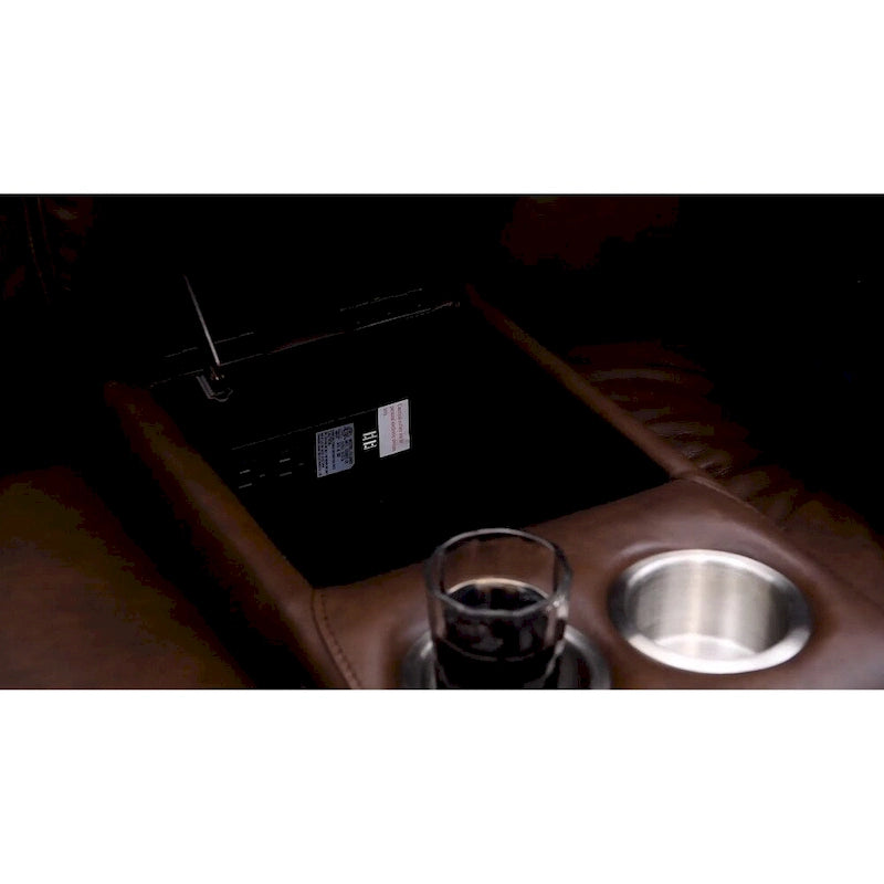 Hydeline Vienna Zero Gravity Power Recline and Headrest Top Grain Leather Sofa and Loveseat - Sofa, Loveseat