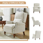 Terri Traditional Roll Arm Manual Recliner with Solid Wood Legs Set of 2 by HULALA HOME