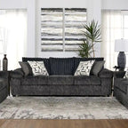 Roundhill Furniture Nason Wide Wale Corduroy Sofa, Loveseat, and Ottoman Set