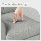 Mid-Century Upholstered Accent Chair Single Sofa with Armrest - 32.5Lx28.9Wx36.2H