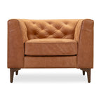 Poly & Bark Essex Lounge Chair - Full Grain Genuine Italian Leather